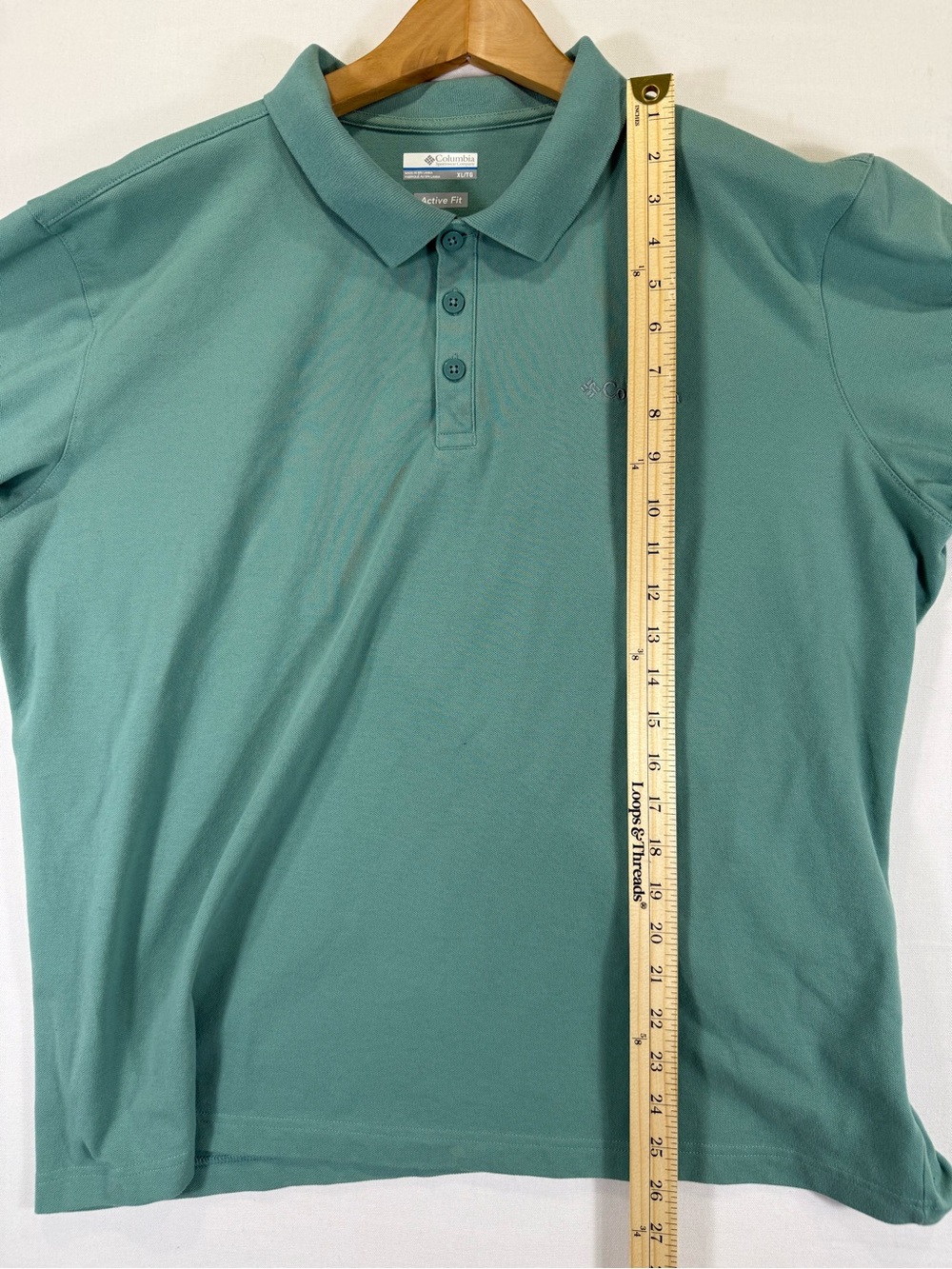 Columbia Men’s Polo Shirt - Teal Green - Picture 10 of 15